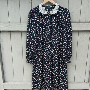 Chez California by Tandy Vintage 80's Dress Floral Cottagecore Grannycore Plus